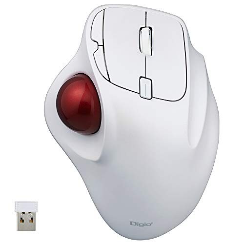 Digio2 Mouse Wireless Trackball 5 Button Optical White Z8647from JP