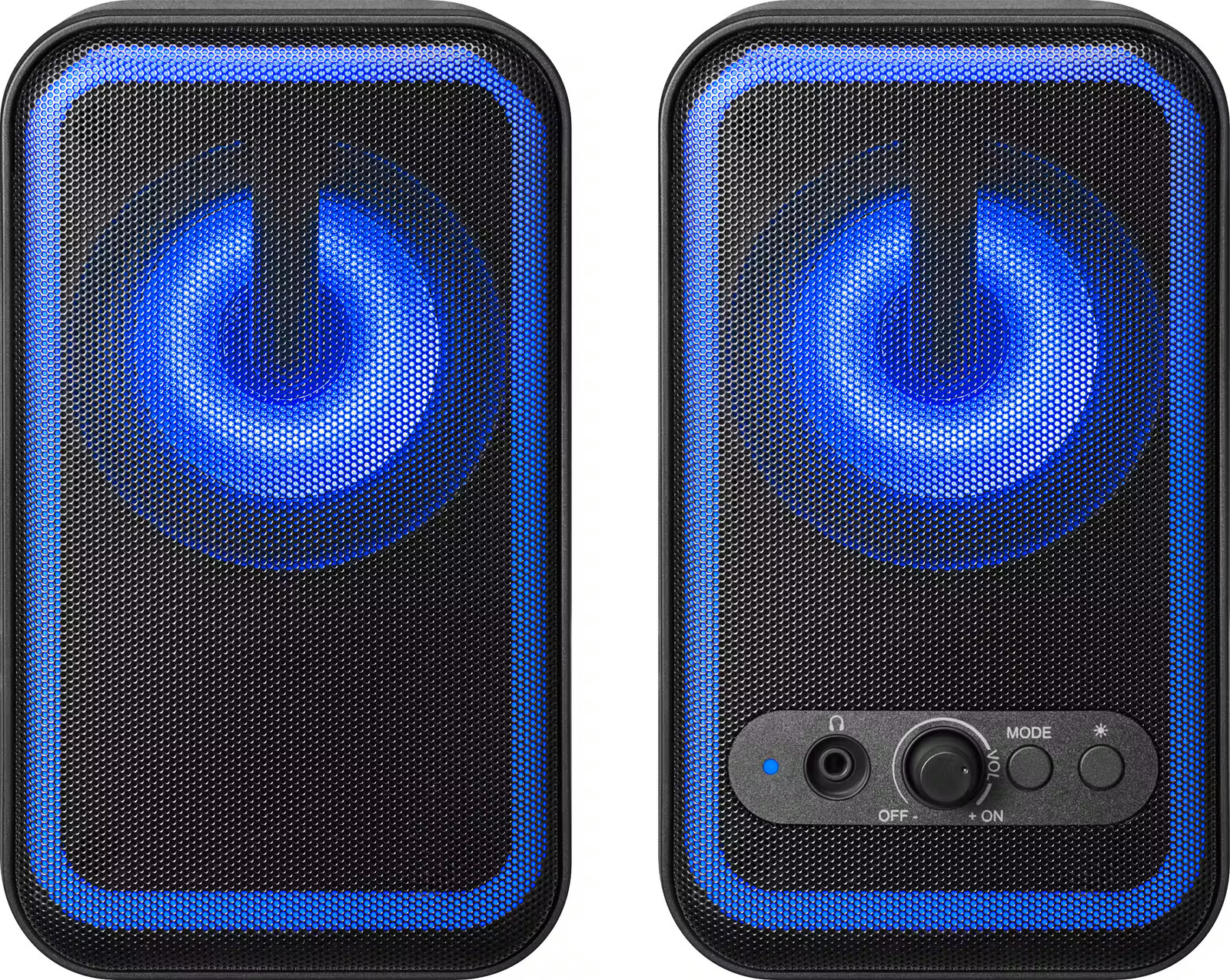 Insignia 2.0 Bluetooth Computer Speakers RGB Lighting 6.8W Black NS-CSB2B6