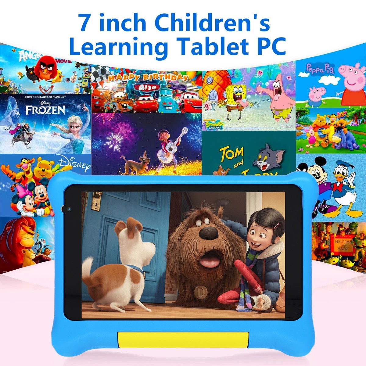 for Kid Tablet 7 inch 2/8GB RAM 32/64GB ROM IPS LCD Android 13 Parental Control