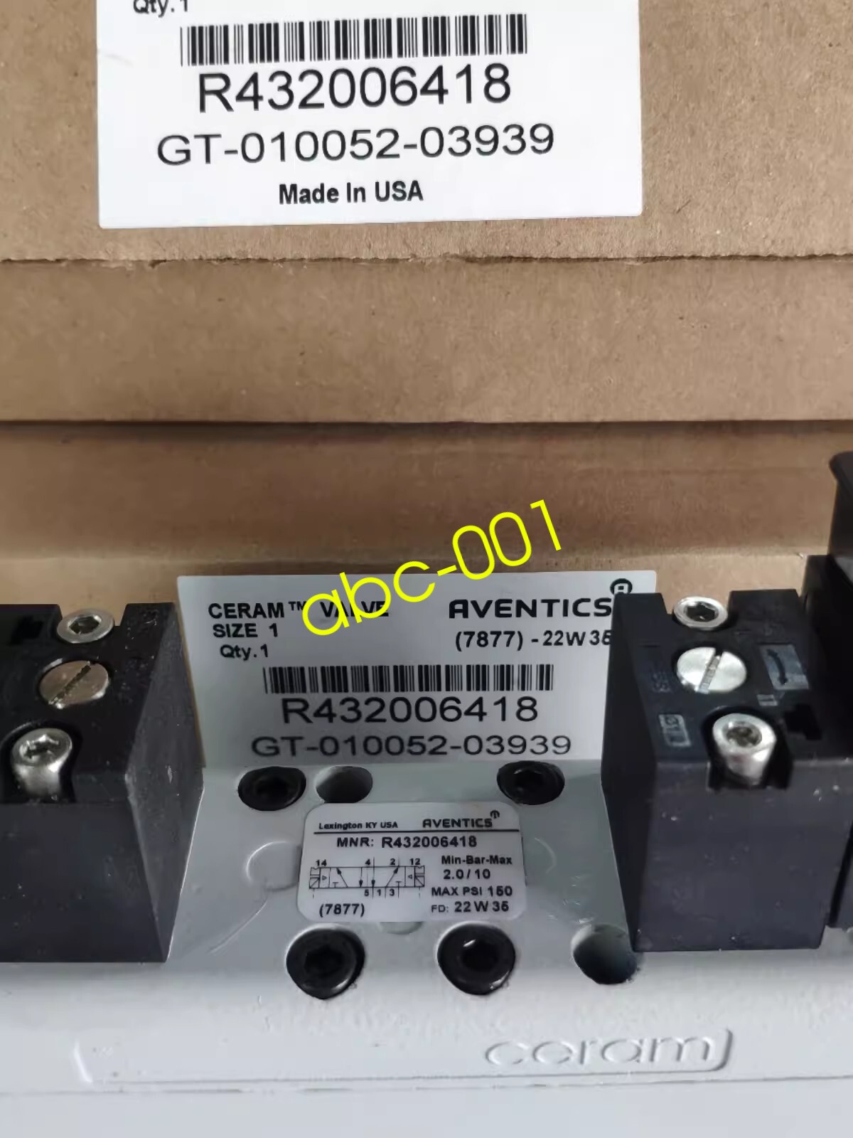 1pcs for AVENTICS Solenoid Valve R432006418 2-position 5-way Reversing Valve