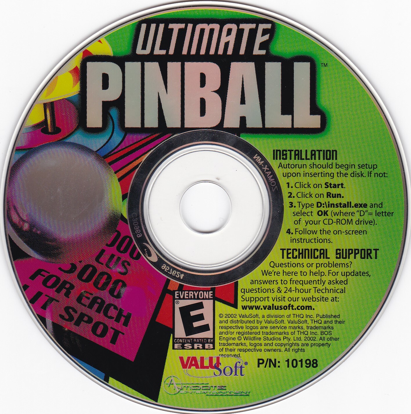 Ultimate Pinball (CD-ROM, ValuSoft, for PC Windows) *DISC ONLY*