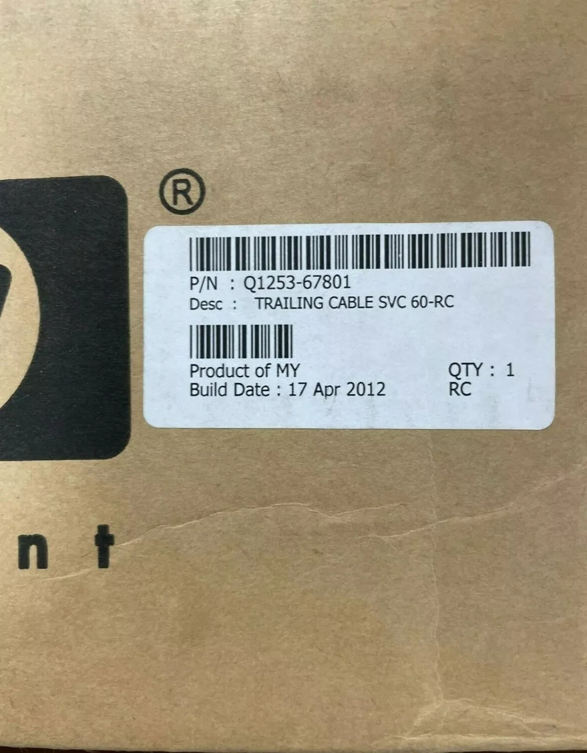 HP - Trailing Cable SVC 60-RC - Q1253-67801