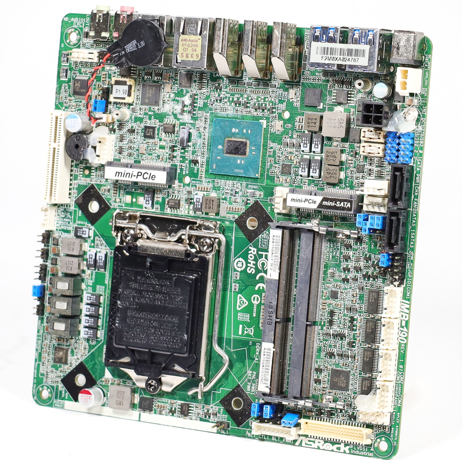 ASRock Industrial IMB-190 Mini-ITX Motherboard Intel Q170 DDR4