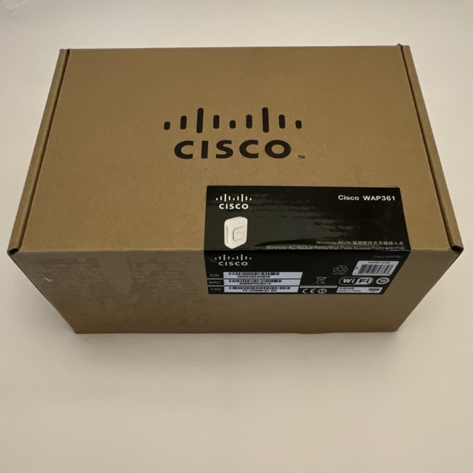 Cisco WAP361 Dual-Band Wireless Access Point 1200 Mbps White