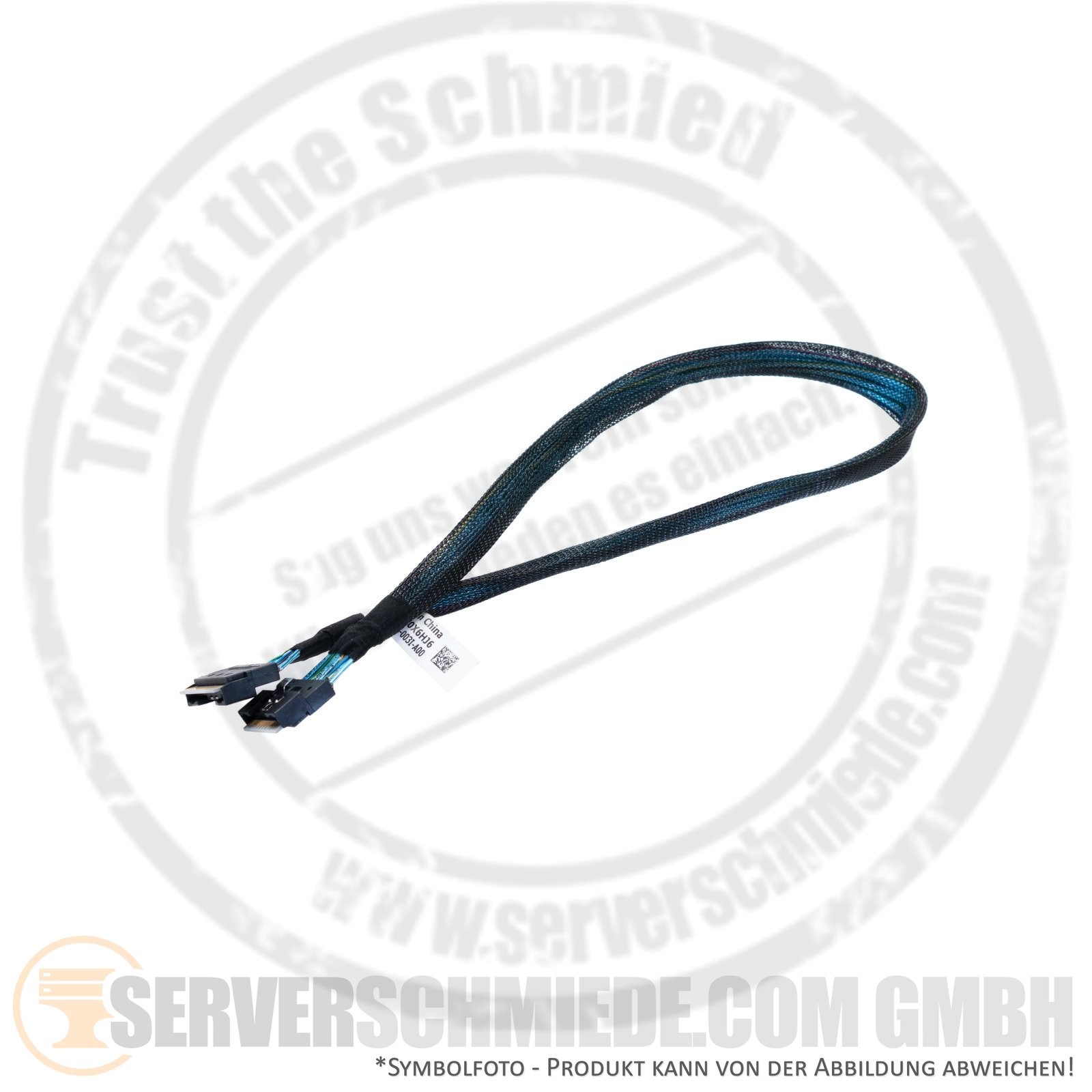 Dell 50cm NVMe Cable Cord for R440 1x SFF-8654 Straight 1x SFF-8654 Straight 0X6HJ6
