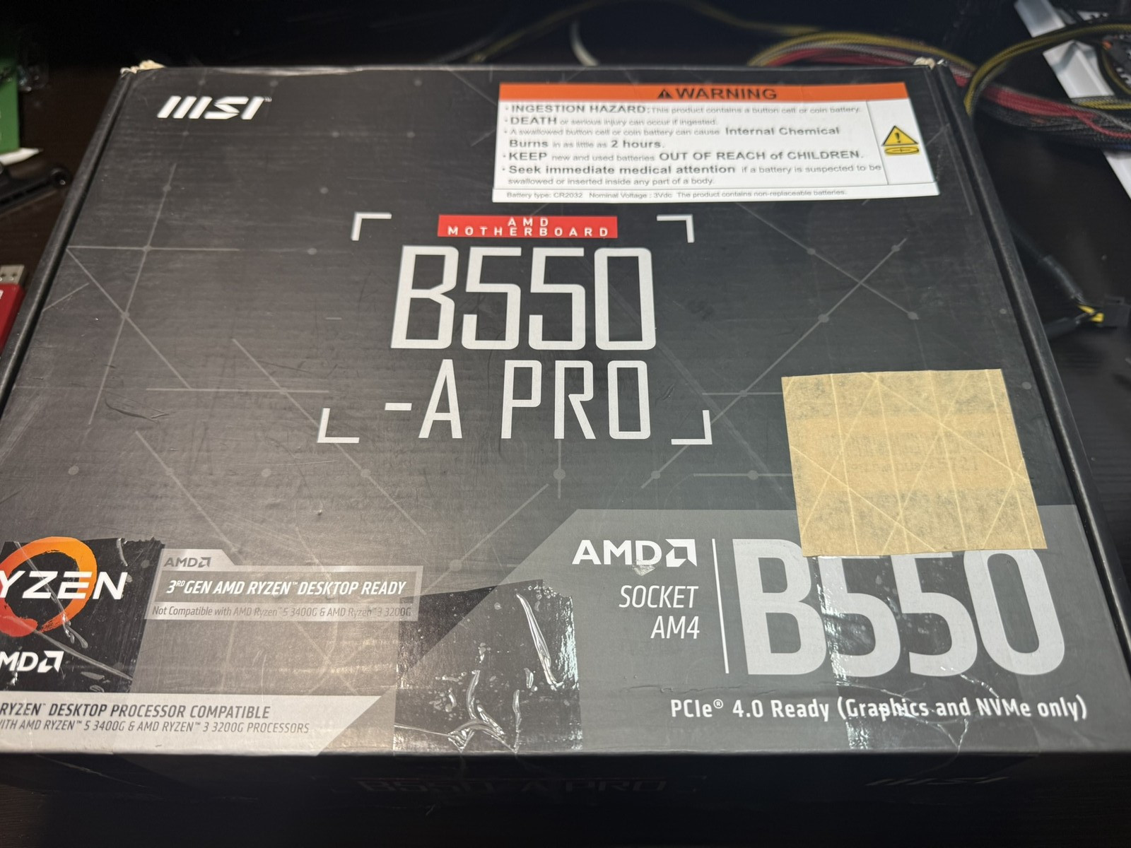 MSI B550-A PRO AM4 ATX Motherboard - Tested *No Accessories + Cosmetic Damage*