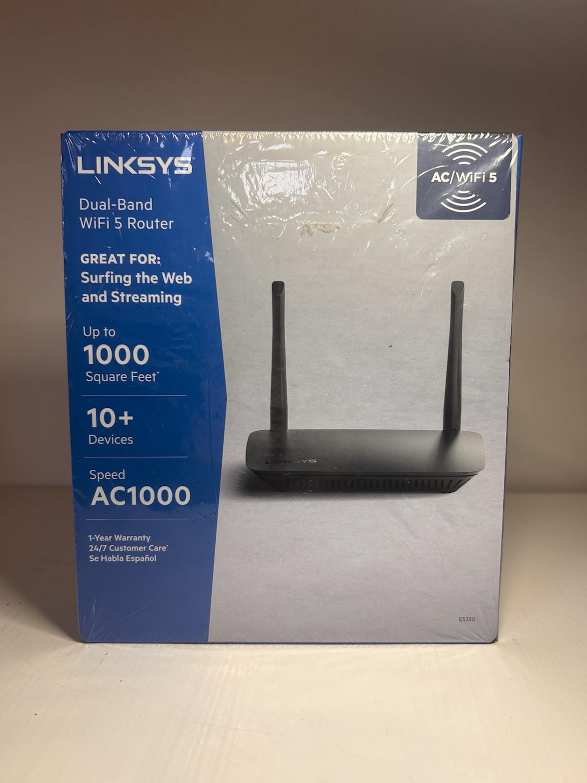 Linksys E5350 Dual-Band AC1000 WiFi-5 Wireless Router BRAND NEW SEALED