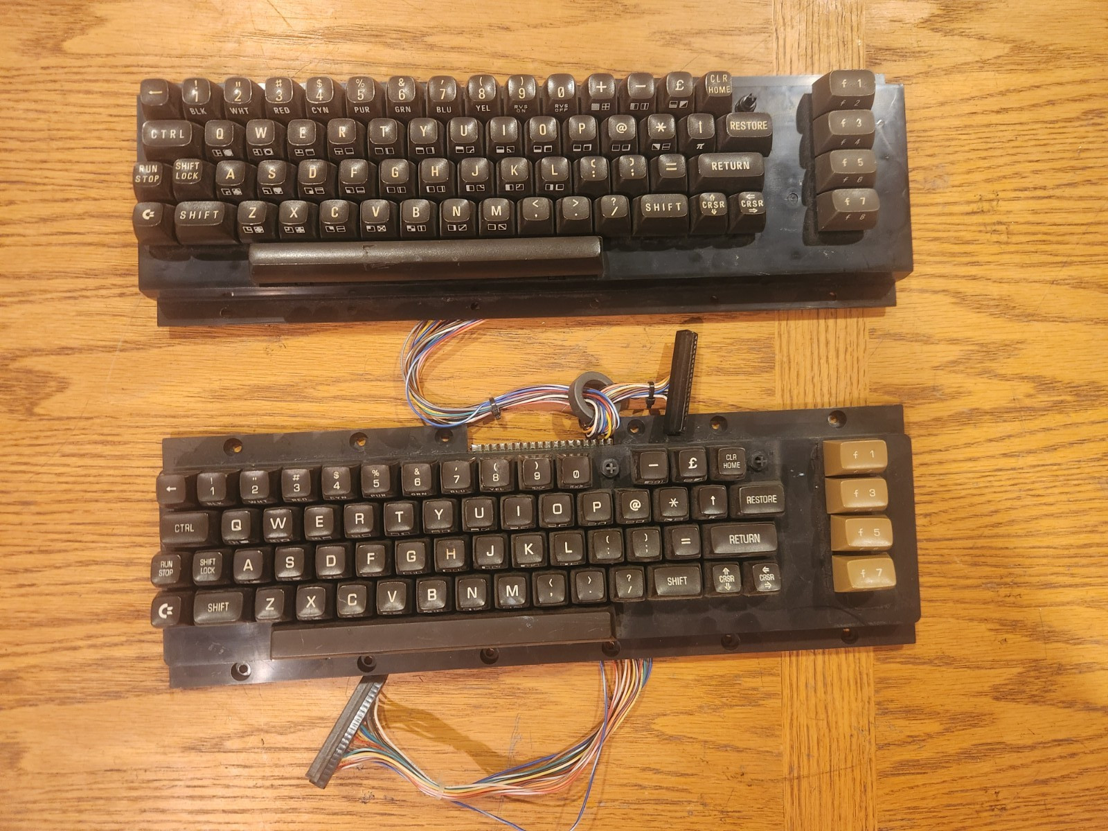 2X COMMODORE 64 Keyboards - NO CASES or MOTHERBOARDS - FOR PARTS REPAIR