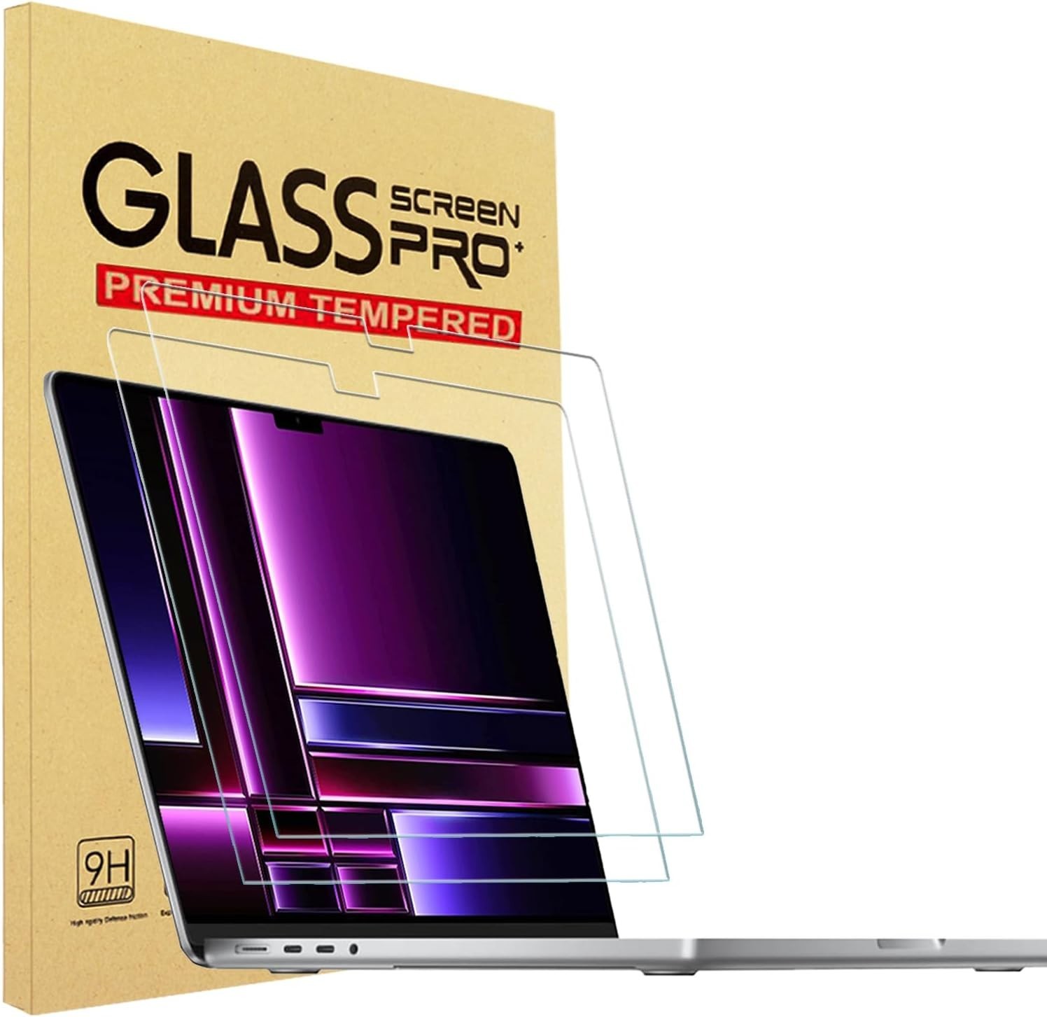 2 PACK For MacBook Neo Air 15" 13" Pro 13" Pro 14" Screen Protector Glass Cover
