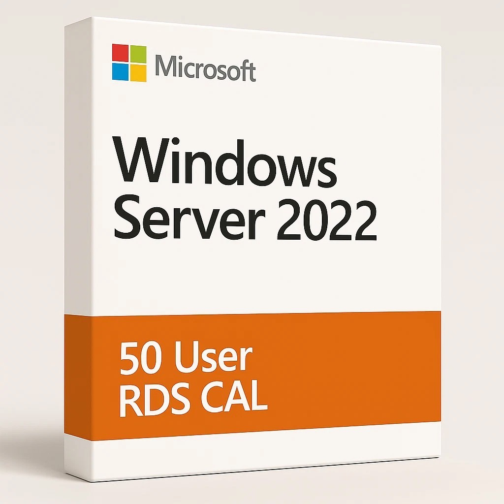 Windows Server 2022 Remote Desktop License - 50 Users RDS CALs