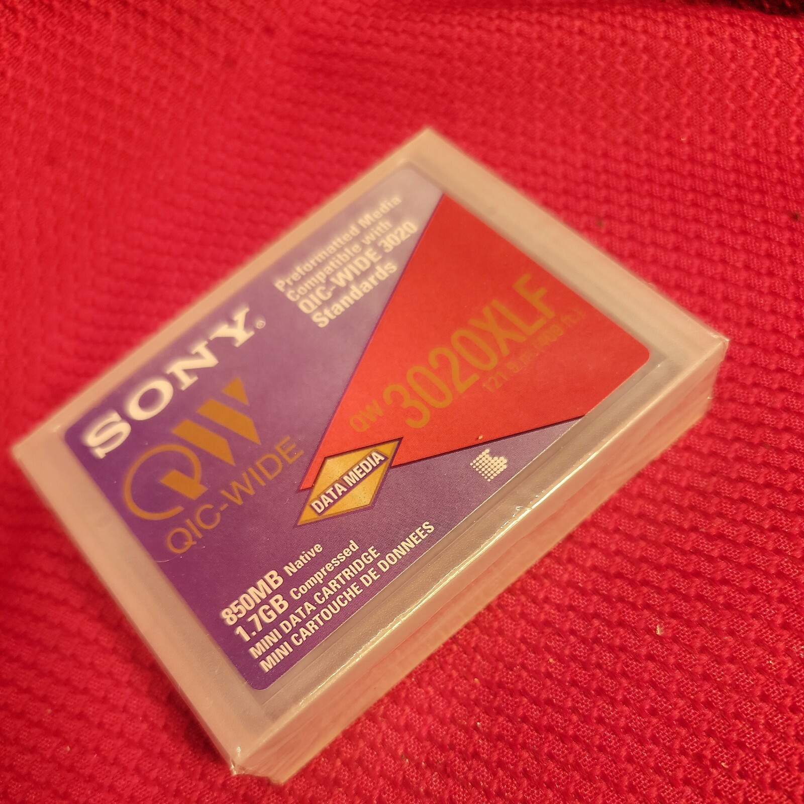 SEALED Sony QW 3020XLF Mini Data Cartridge QIC-Wide 3020 850MB 1.7GB New nos