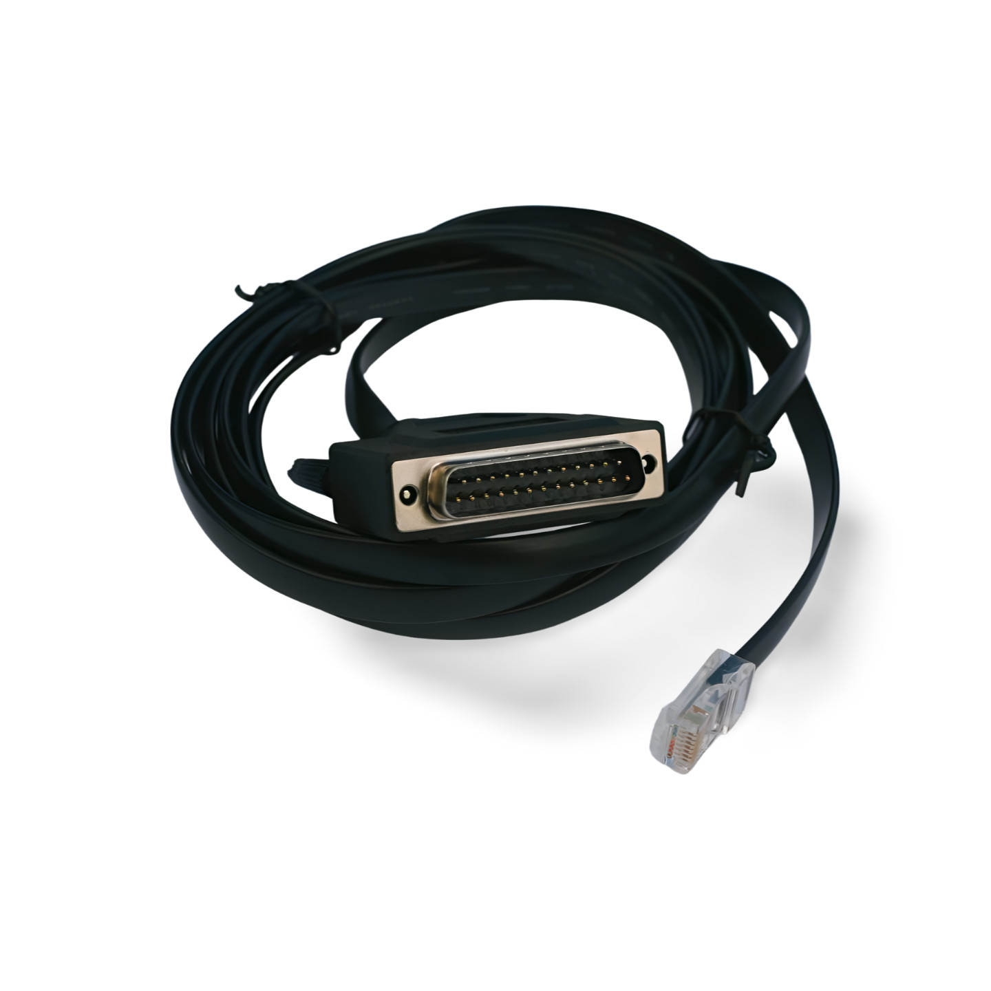 5ft Cisco Compatible 72-3663-01 Modem Console RJ45 DB25 Cable - Black