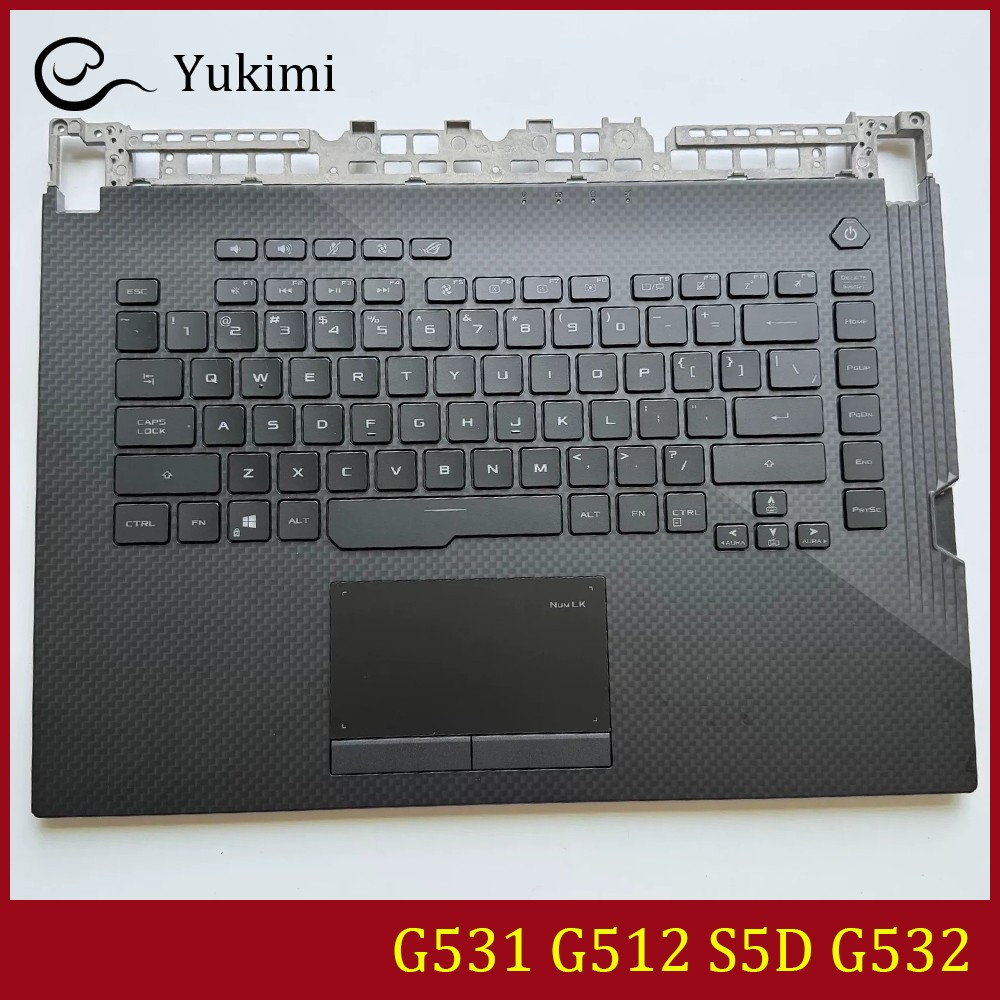 FOR ASUS G531 G512 S5D G532 Grey Laptop C Shell Upper Palmrest Backlit Keyboard