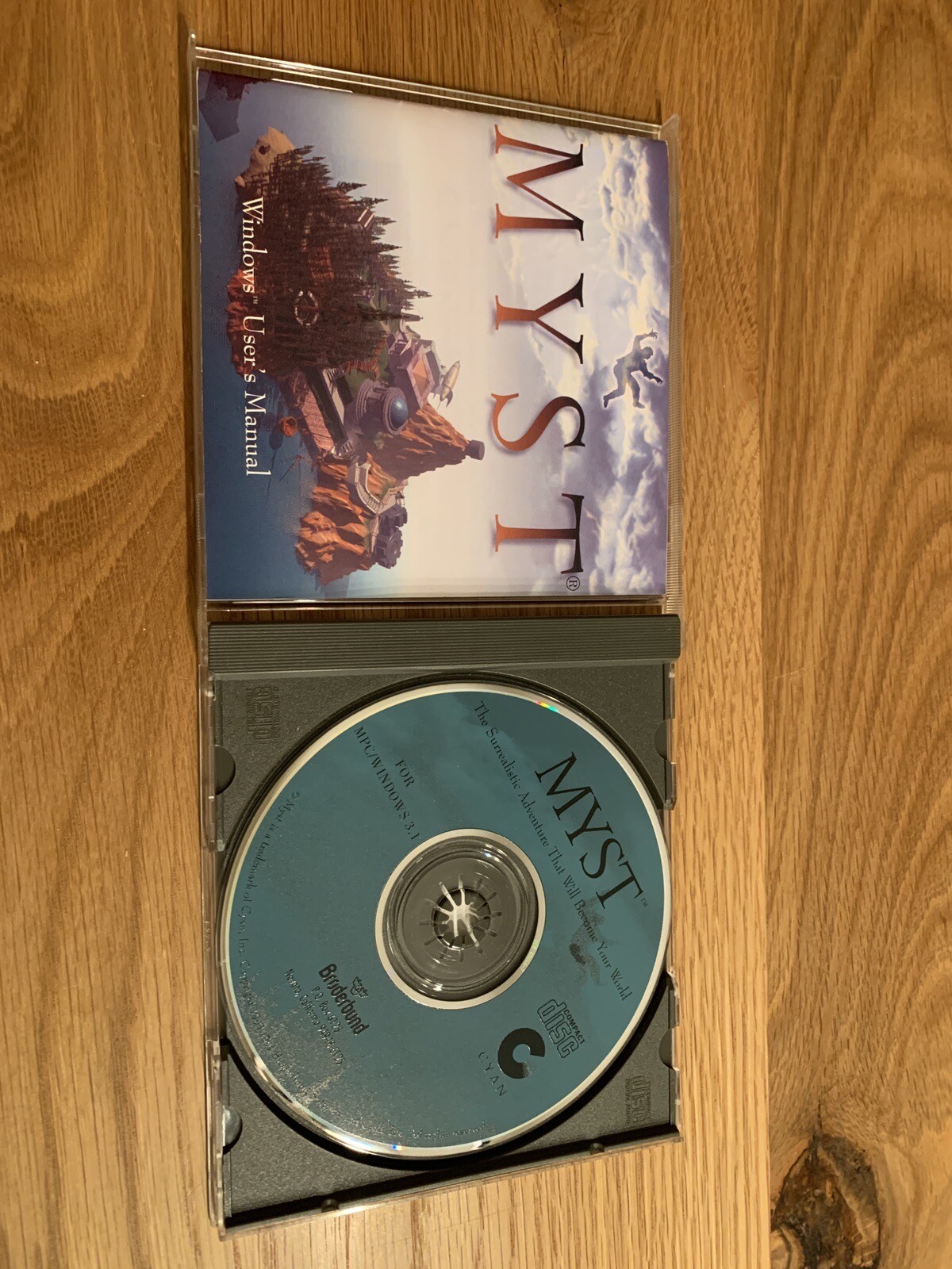1994 Myst Windows 3.1 PC CD-ROM Game Bonderbund Software