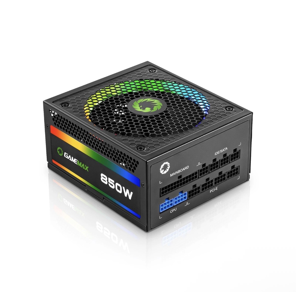 GAMEMAX 850W Power Supply, Fully Modular, 80 Plus Gold, ARGB SYNC with Mother...