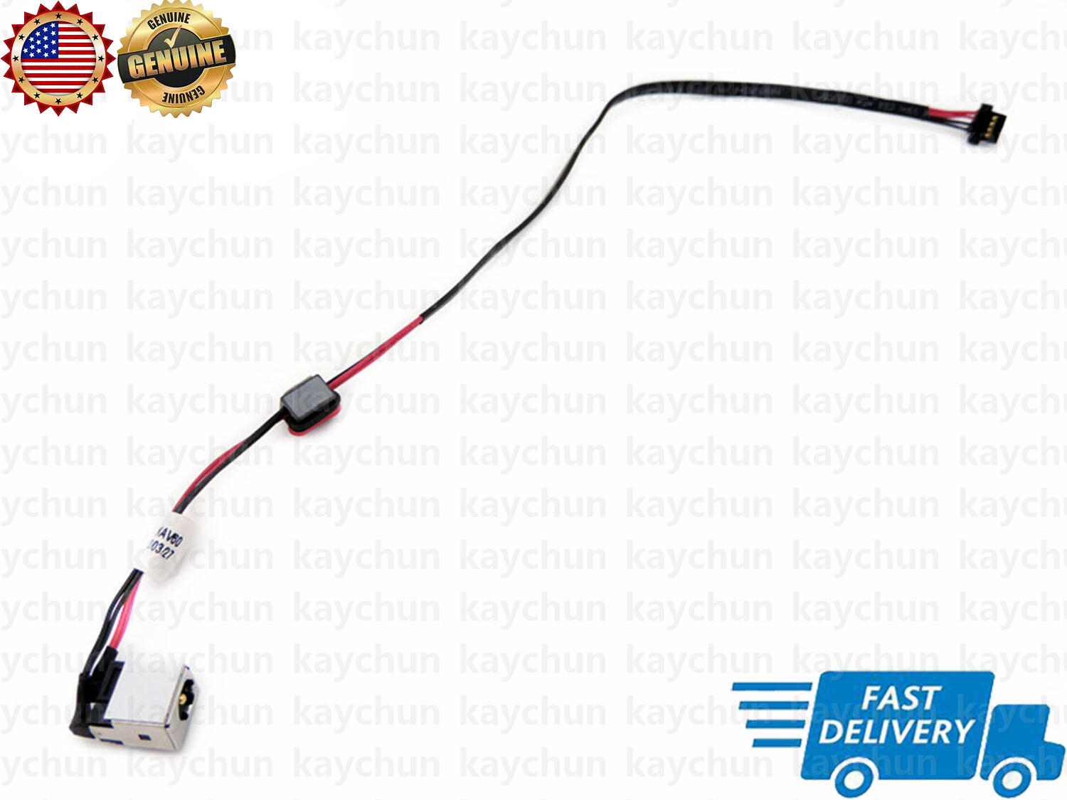Original DC power jack with cable harness for EMACHINES EM250 EM 250 Series