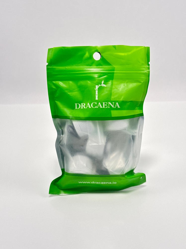Dracaena.io G1/4 14mm OD Hard Tube Compression Fittings White 6-Pack PC Cooling