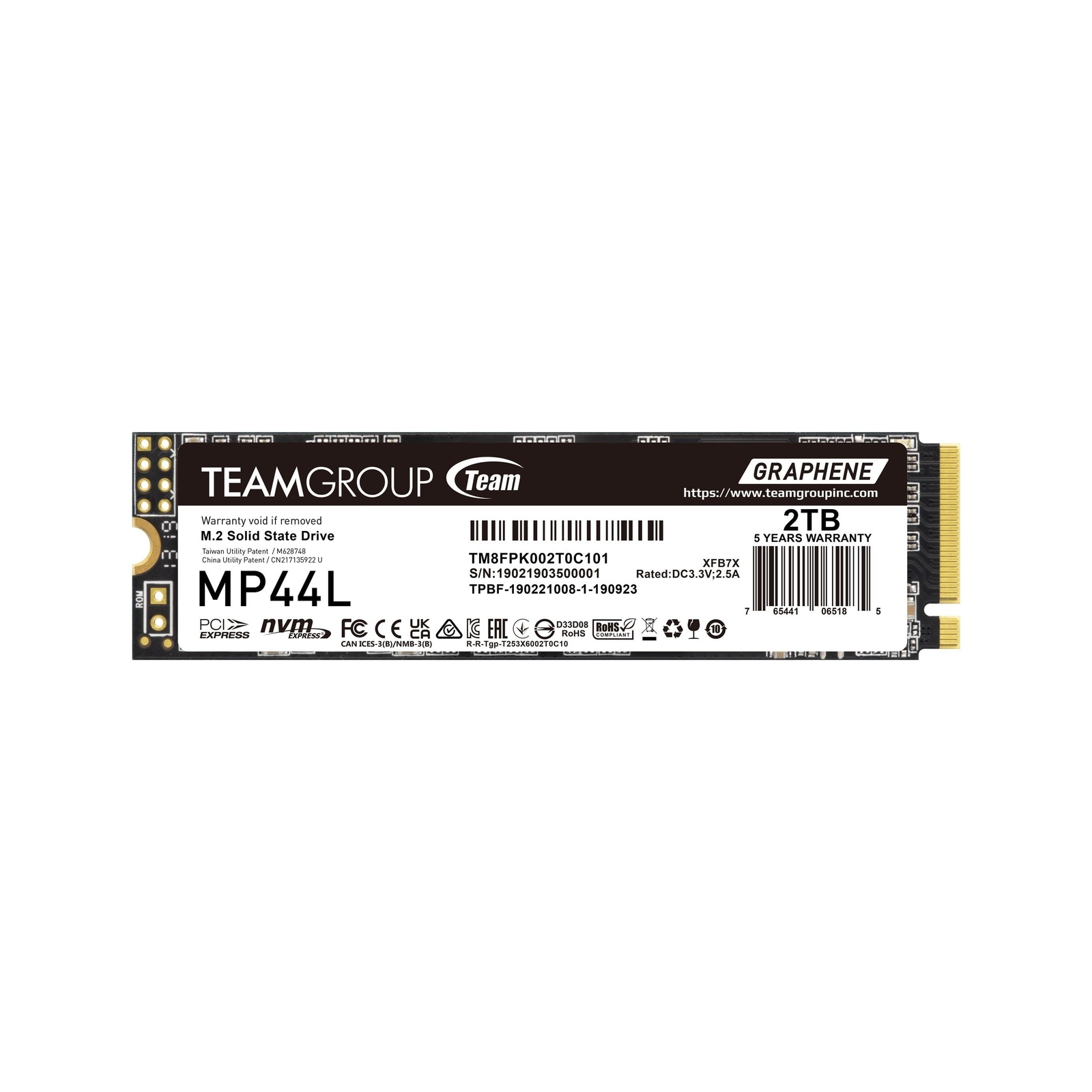 TEAMGROUP MP44L 2TB SLC Cache NVMe 1.4 PCIe Gen 4x4 M.2 2280 Laptop&Desktop S...