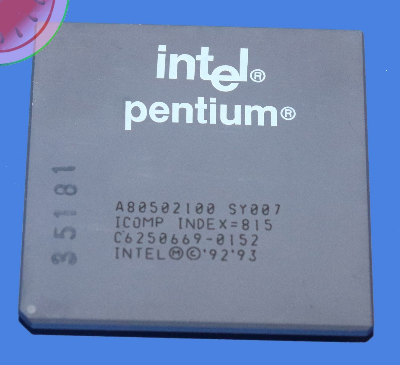 TESTED Processor Intel PENTIUM 100 MHz Ceramic CPU Working SY007 SOCKET 5 / 7