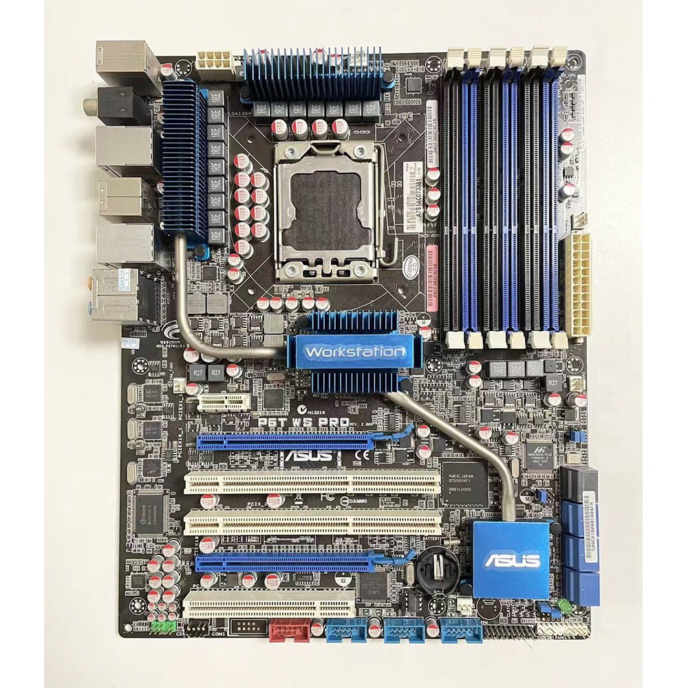 For ASUS P6T WS PRO Intel X58 ICH10R 1366 DDR3 AXT MotherBoard tested ok
