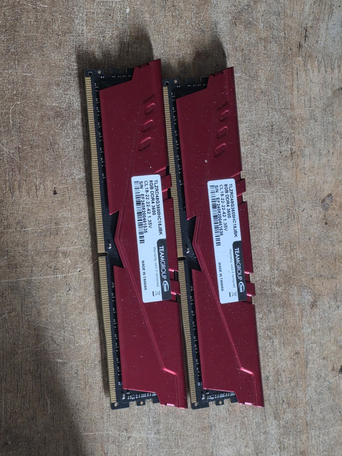Team T-force Vulcan Z 16GB (2 x 8GB) DDR4-3600) Memory