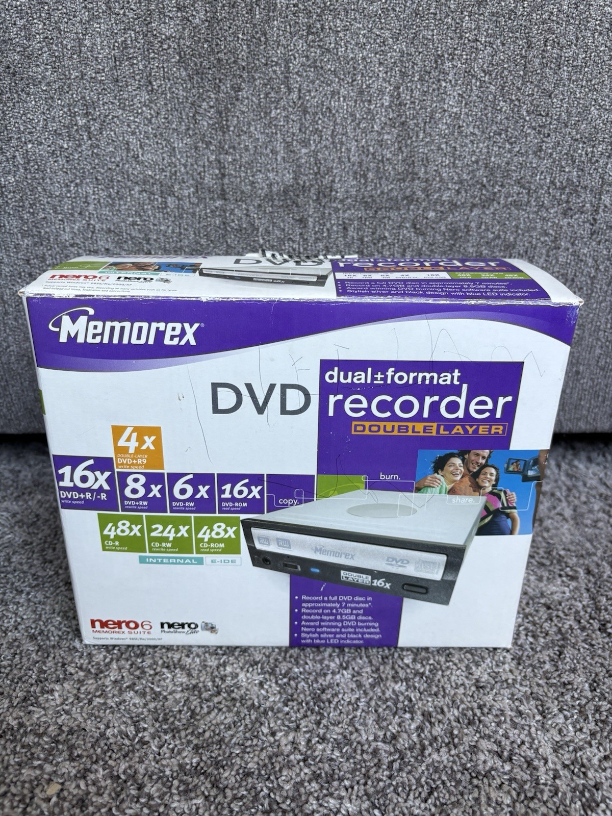 Memorex Dual Format DVD Recorder Double Layer Nero 6 Memorex Suite 16X 5395-7286