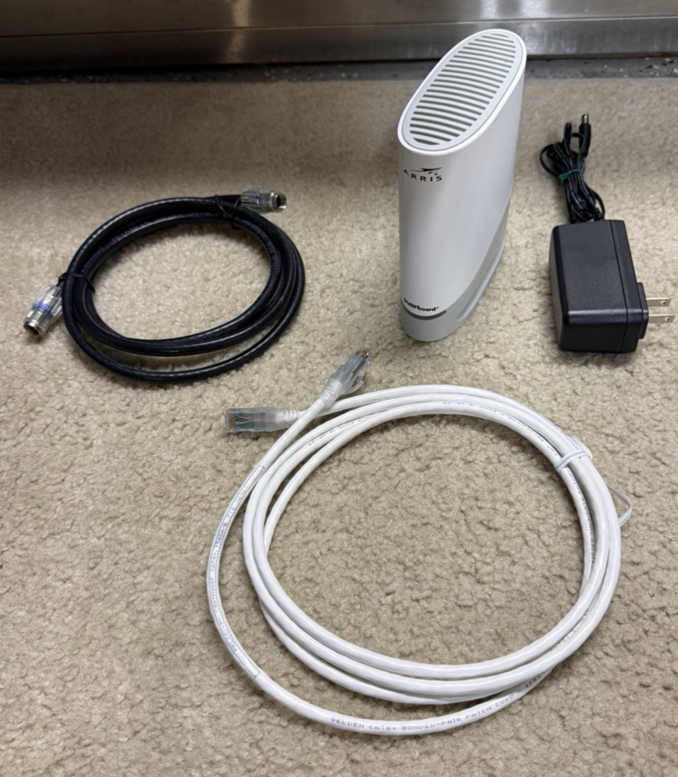 ARRIS SURFboard S33v3 DOCSIS 3.1 Cable Modem 2.5 Gbps w/Cat6 Ethernet & AC Cord