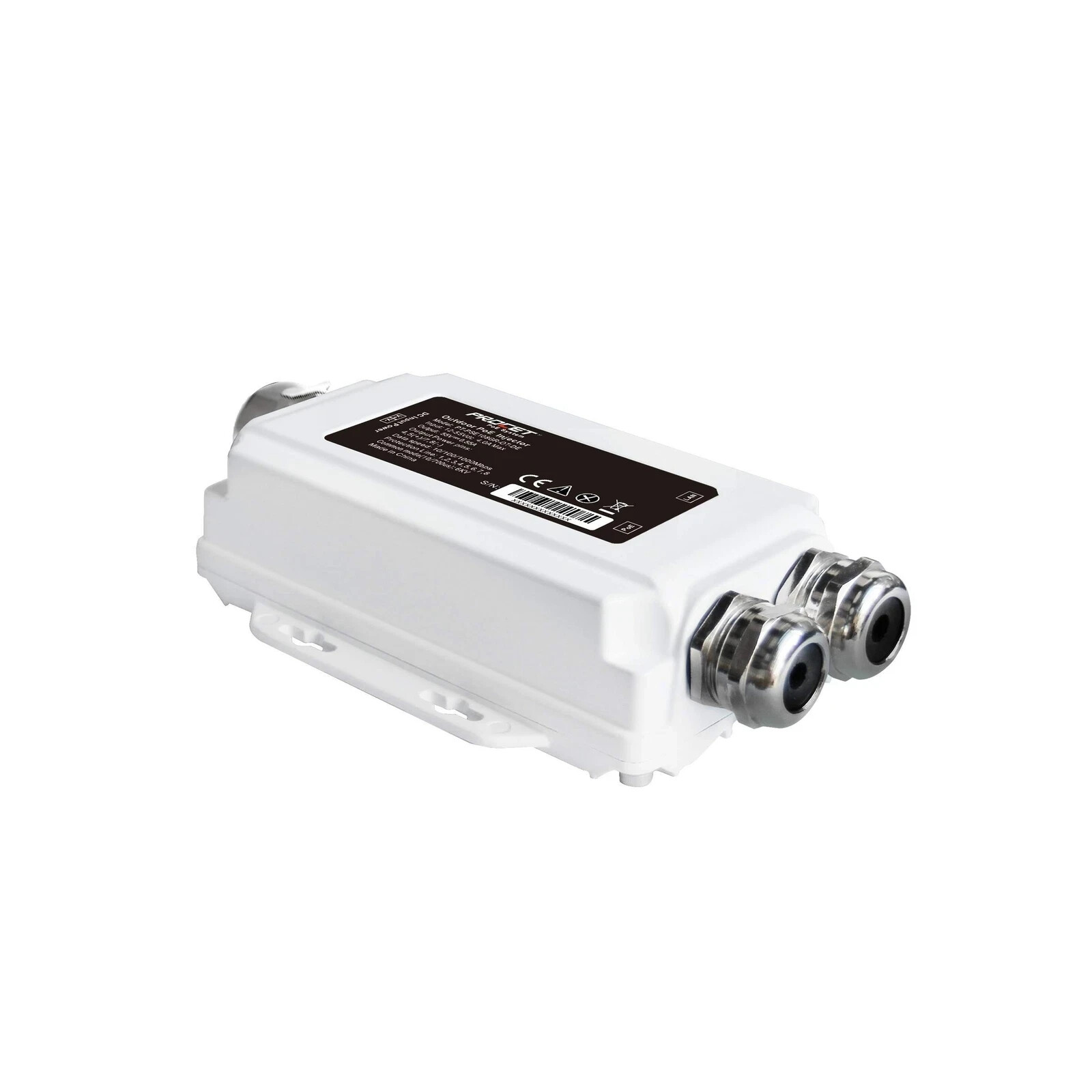 Procet Outdoor Gigabit 12-55V DC Input PoE Injector Adapter 55V DC 30 Watts O...