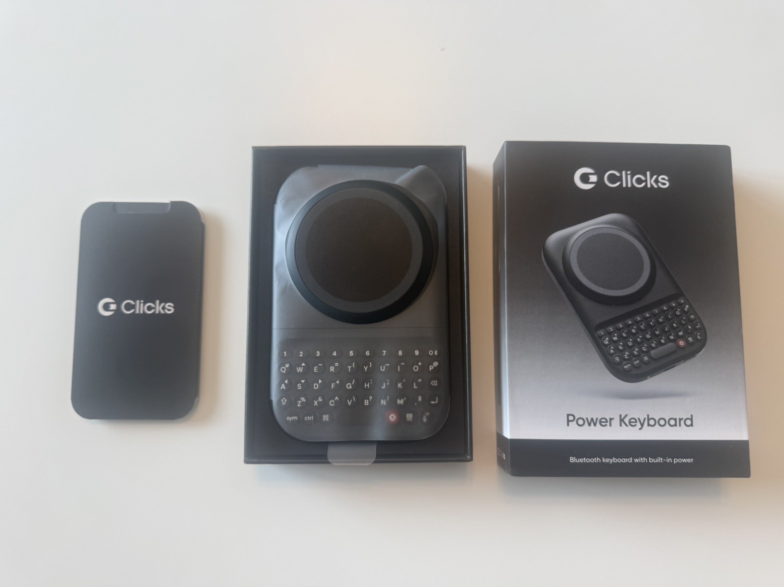 Clicks Power Keyboard CP-1000 Bluetooth Keyboard w/ Wireless Charging - Open Box