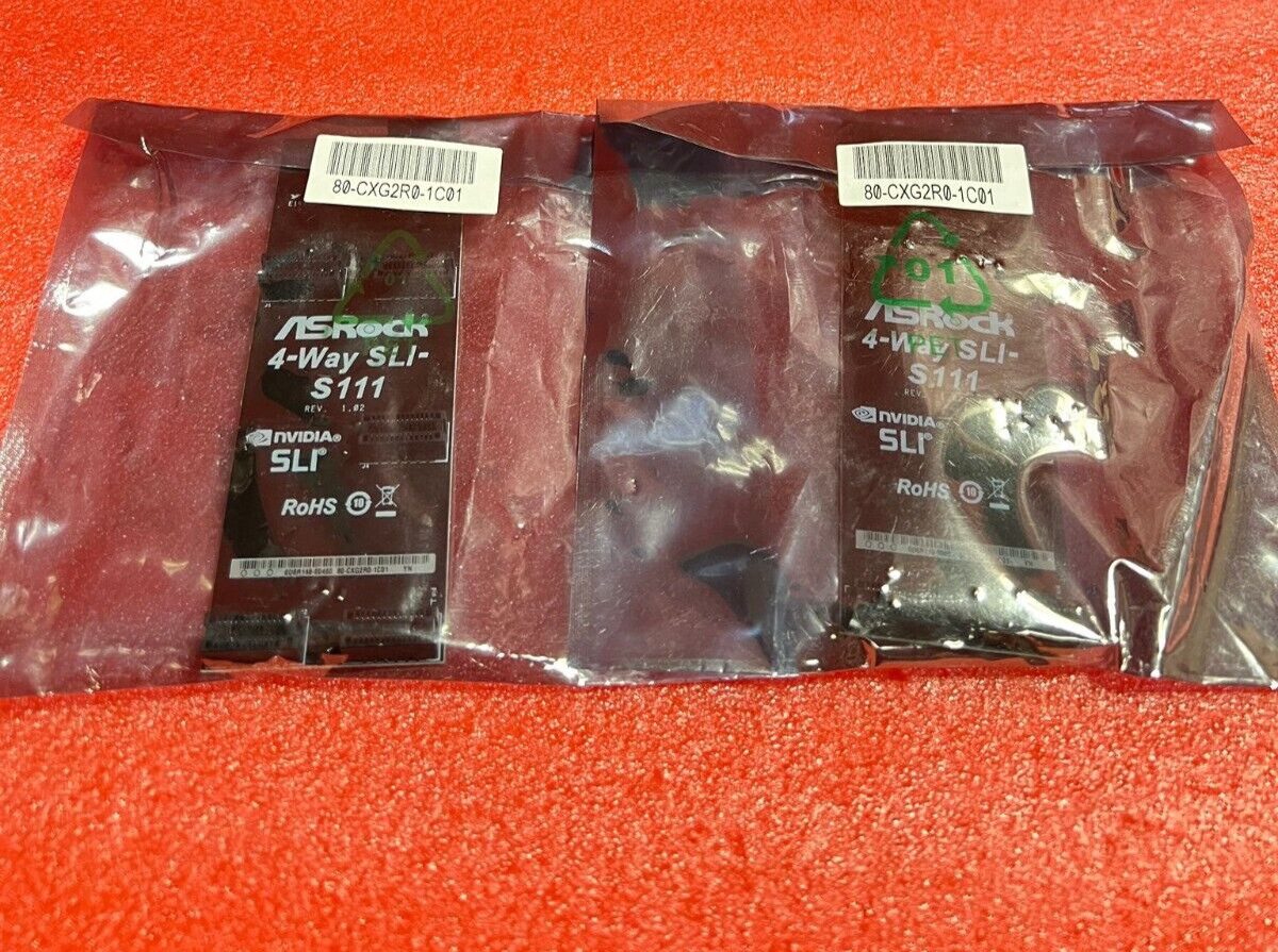 Lot Of 2 Asrock 4-Way SLI-S111 Bridge nVidia 0C1R179 80-CXG2R0-1C01