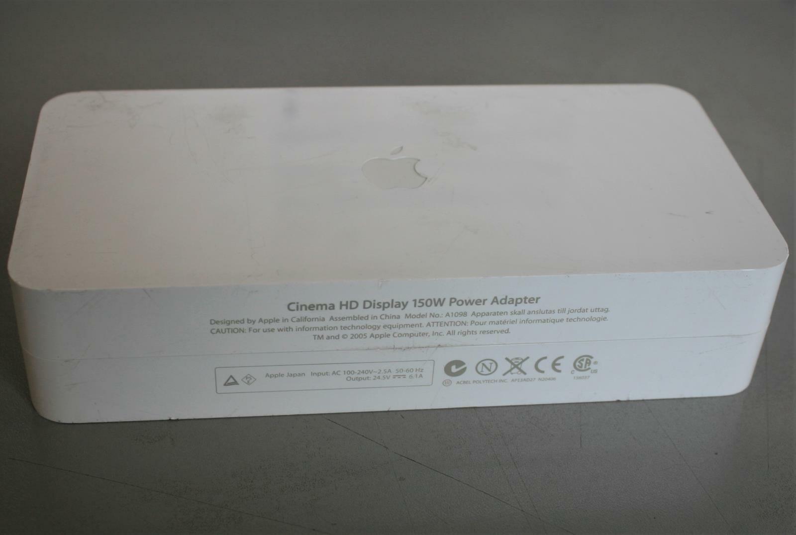 Genuine Apple A1098 Cinema HD Display 150W AC Power Adapter no power cord goody