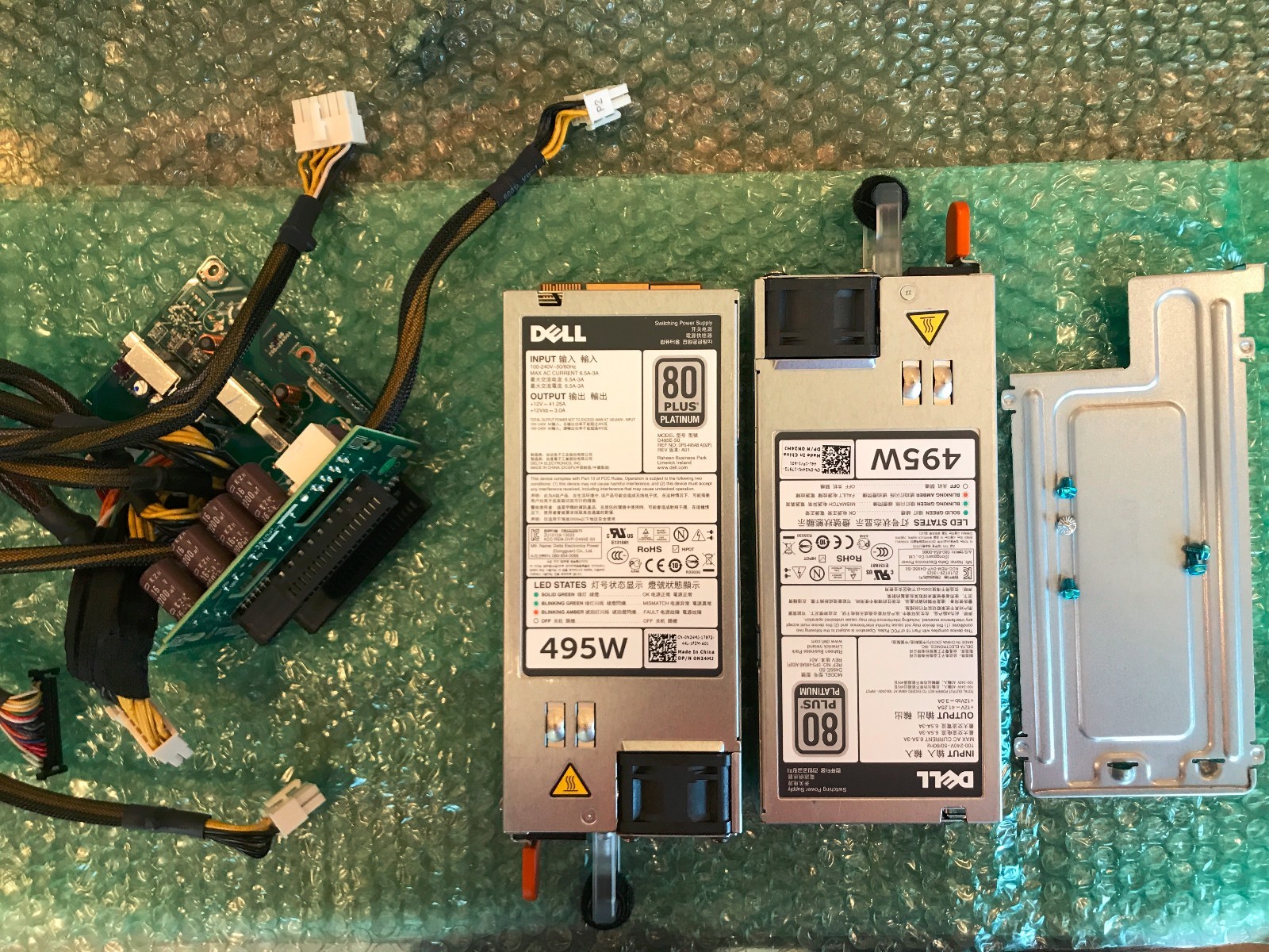 DELL T320 REDUNDANT HOT SWAP POWER SUPPLY 495W UPGRADE KIT POWEREDGE SERVER