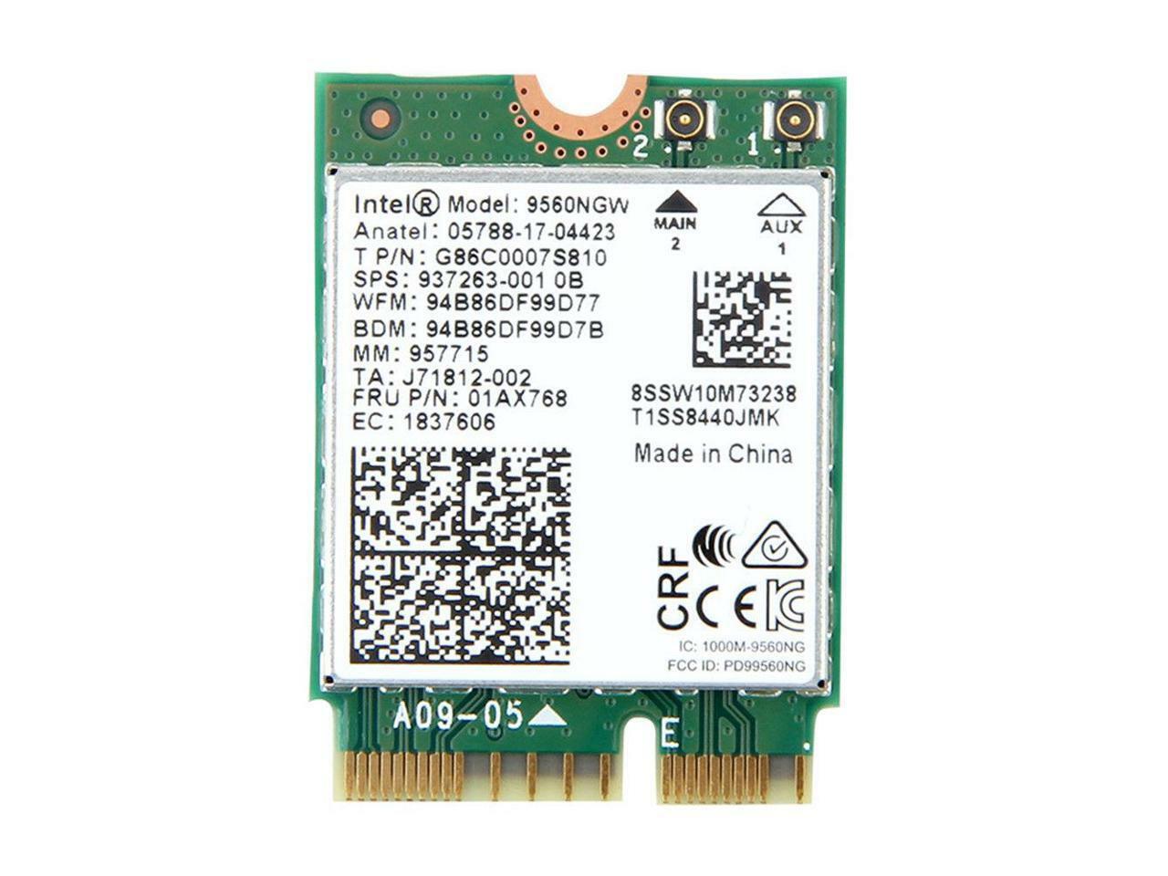 New 01AX768 Intel Dual Band Wireless-AC 9560 (9560NGW) abgn+ac BT NGF 937263-001