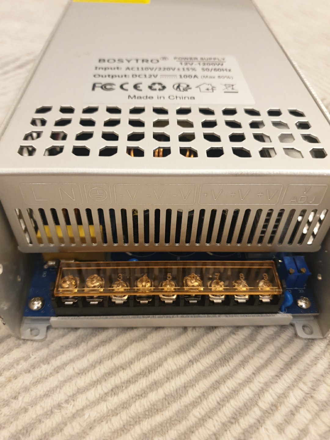 Bosytro 12V 120 A 1200W DC Switching Power Supply Adapter AC 110V / 220V