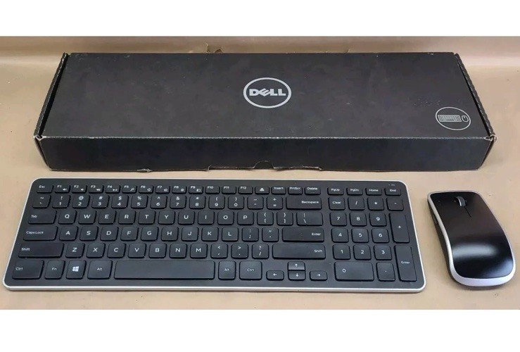 Genuine OEM Dell Wireless Slim ( Keyboard KM714 ) + ( Mouse WM514 ) + USB Dongle