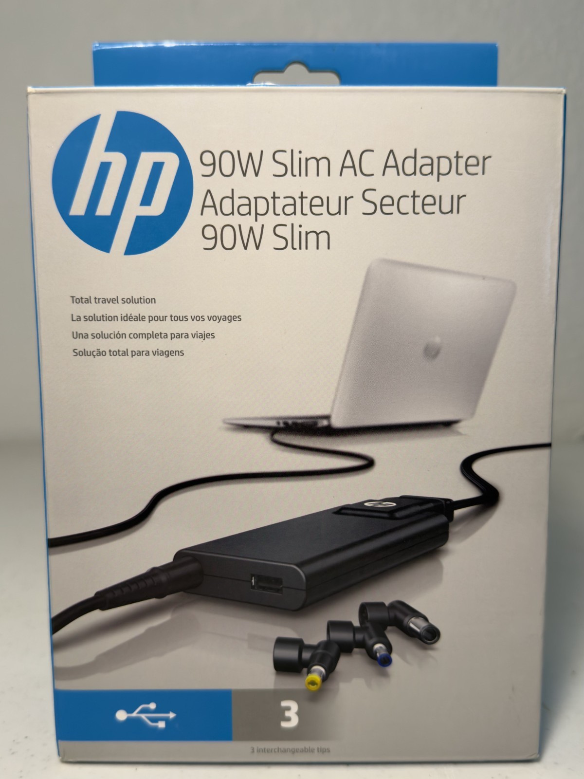 HP 90W Slim AC Adapter G6H45AA – Genuine OEM – Open Box