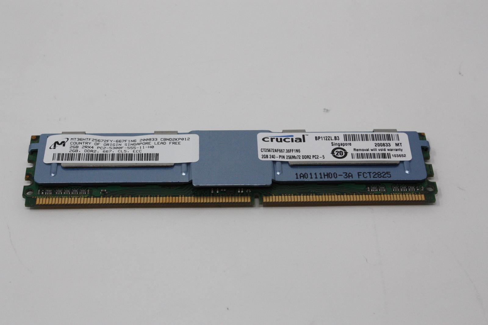 CRUCIAL/MICRON CT25672AF667 MT36HTF25672FY 2GB PC2-5300F