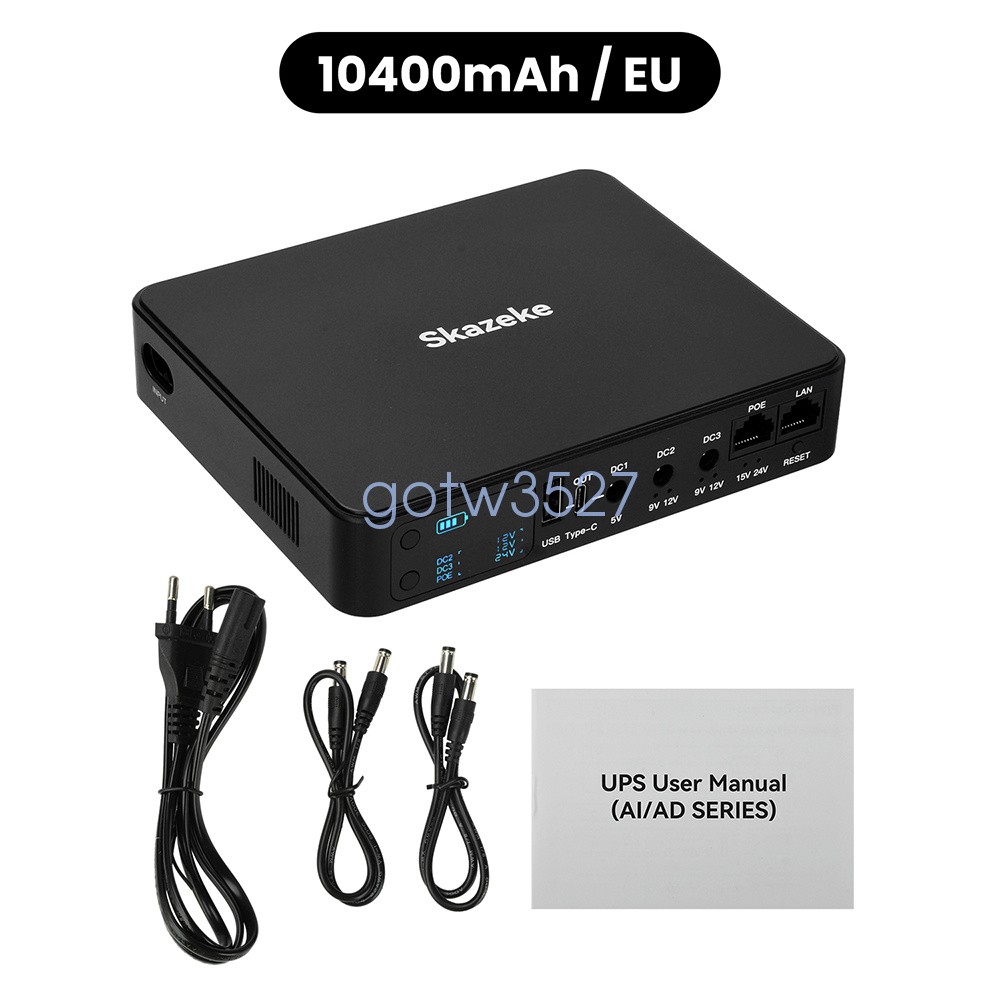 18000mAh UPS Battery Backup Mini Uninterruptible Power Supply for Camera Routers