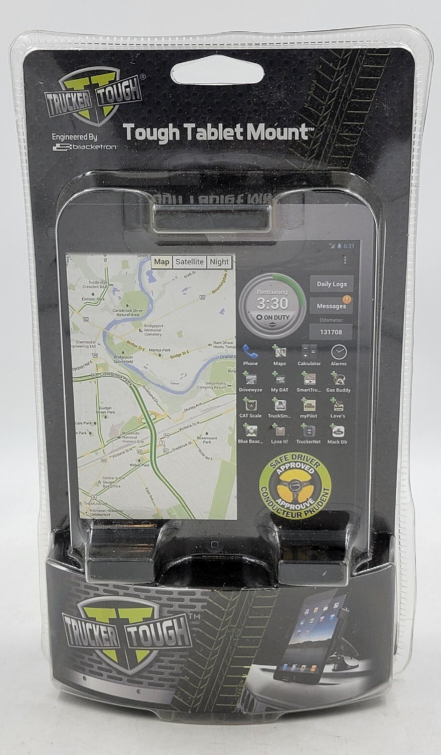 Unused Bracketron Trucker Tough Tablet Dash or Windshield Mount SEALED