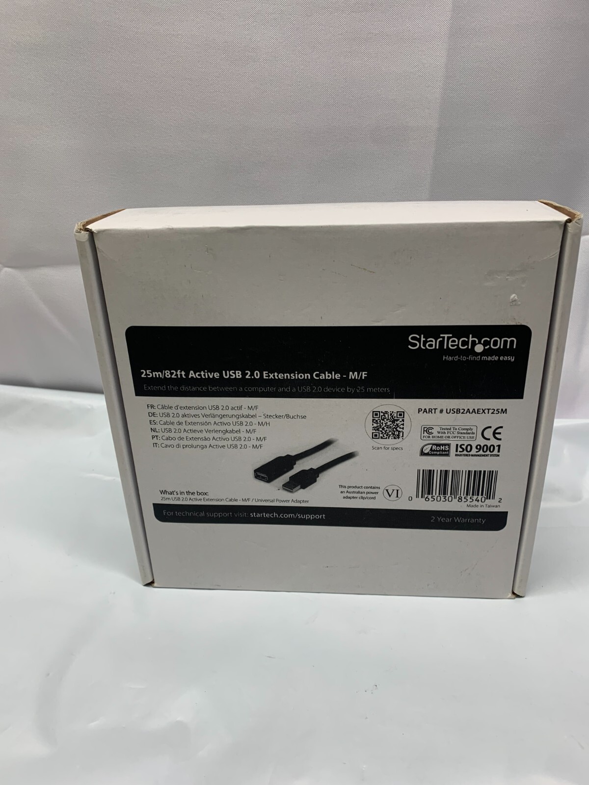 StarTech USB 2.0 Extension  Cables ISO 9001-82 Ft *New