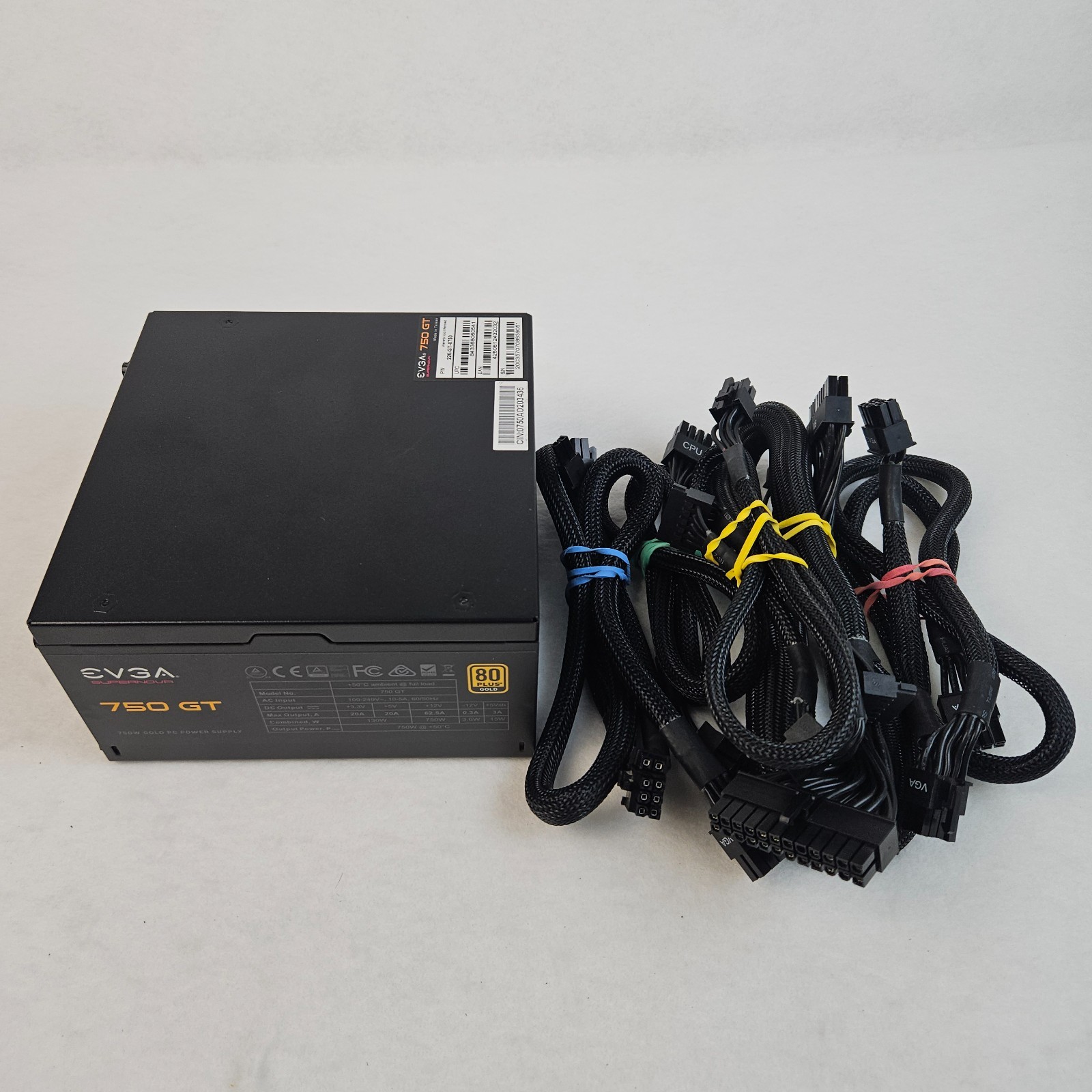 EVGA SuperNOVA 750 GT 80 Plus Gold 750W Desktop Power Supply