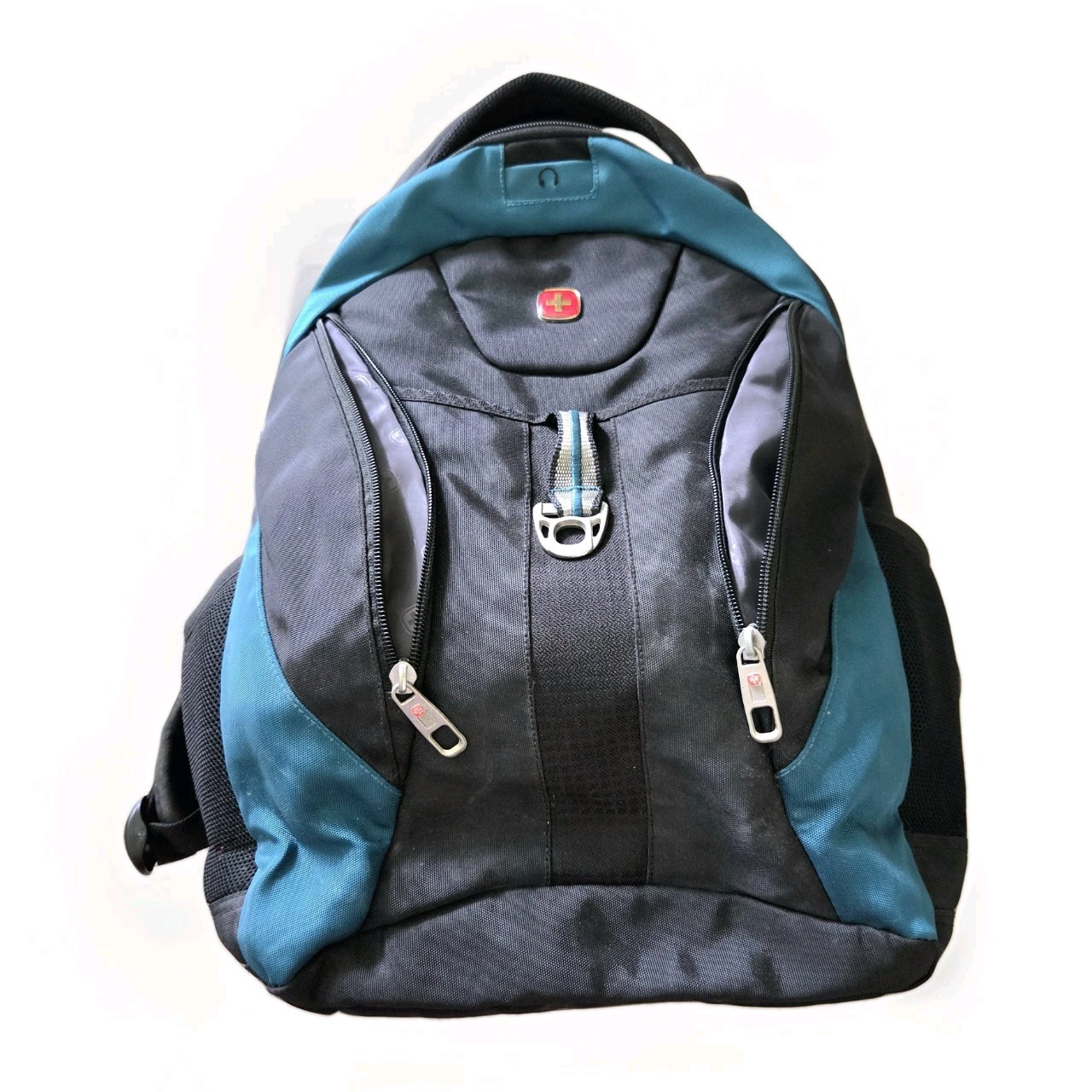 SwissGear Backpack Scan Smart Laptop Black Travel Bag Padded Compartments EUC 