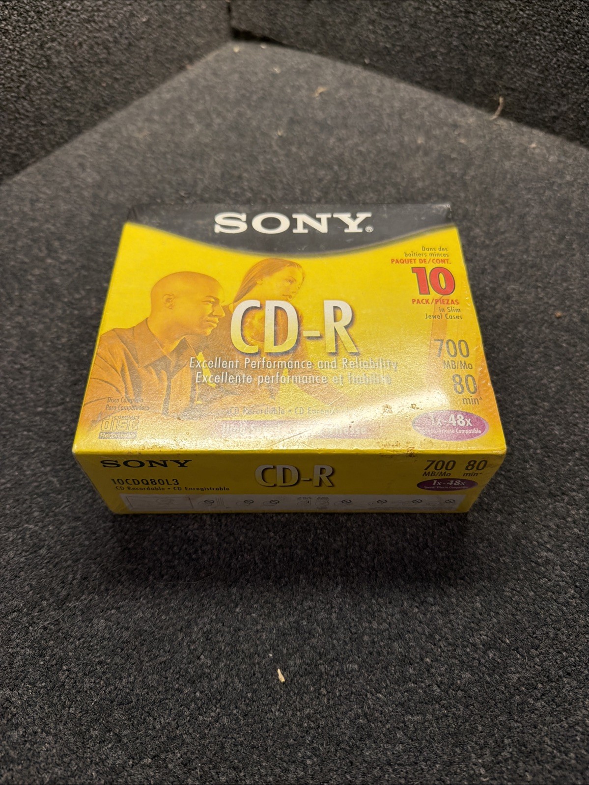 Sony High Speed CD-R 10 Pack 700 MB 80-min 1x-48x Speed Sealed
