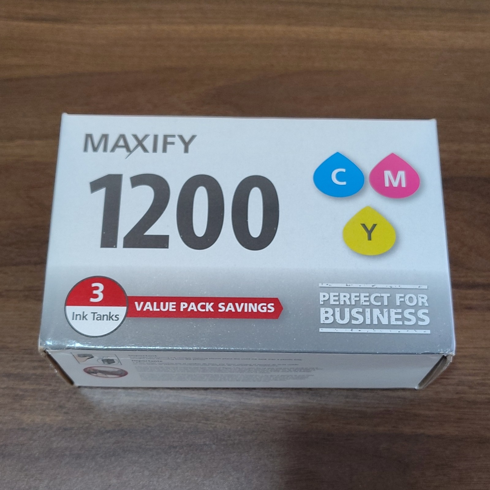 Genuine Canon Maxify 1200  3 Ink Tanks Cyan Magenta Yellow PGI-1200 BRAND NEW 