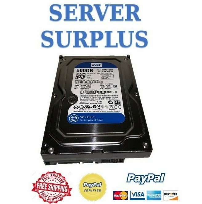 Western Digital Blue 500GB 7200 RPM SATA 6.0Gb/s 3.5" Internal Drive