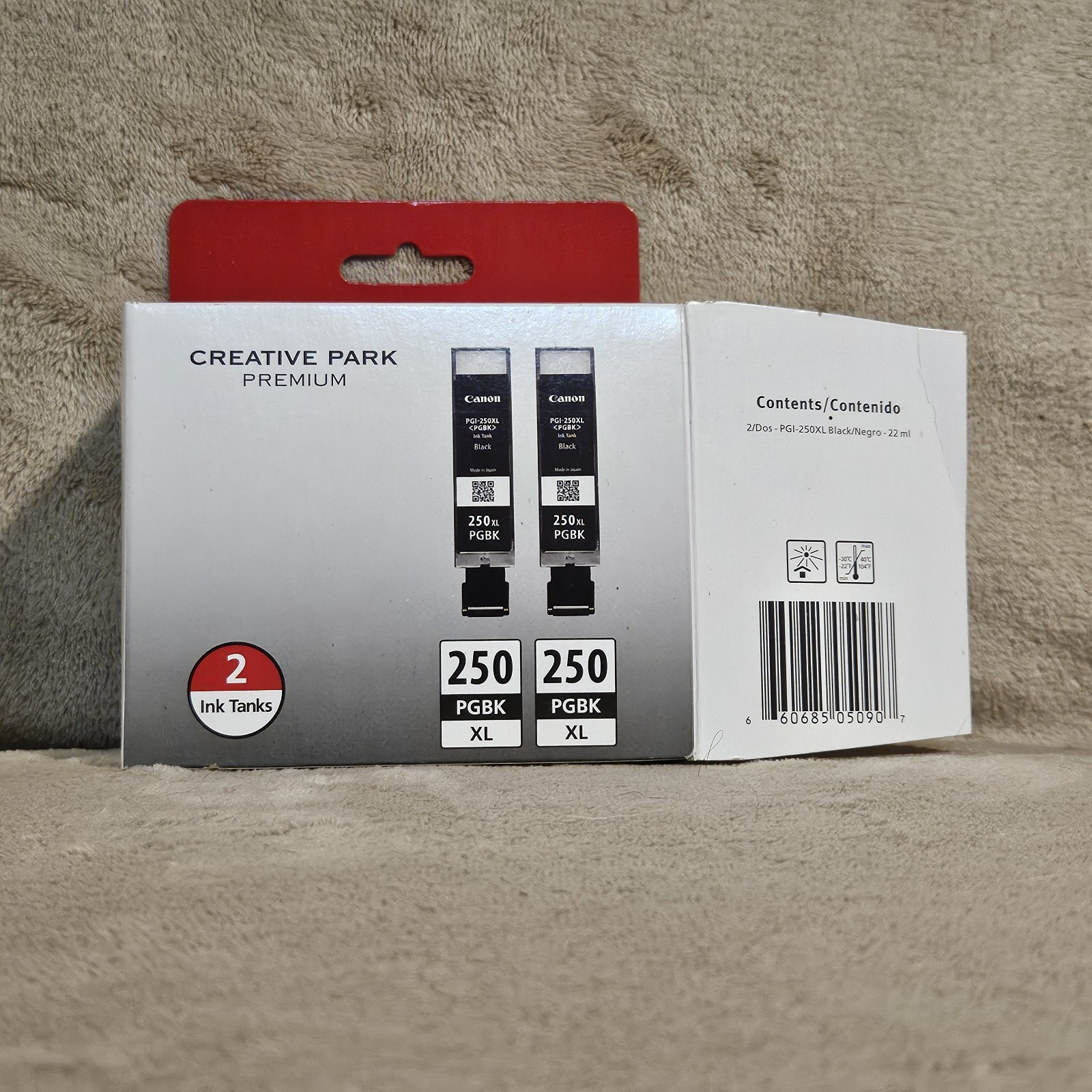 Canon - Creative Park Premium - 2 Pack- 250 PGBK XL Ink cartridges - OEM New 
