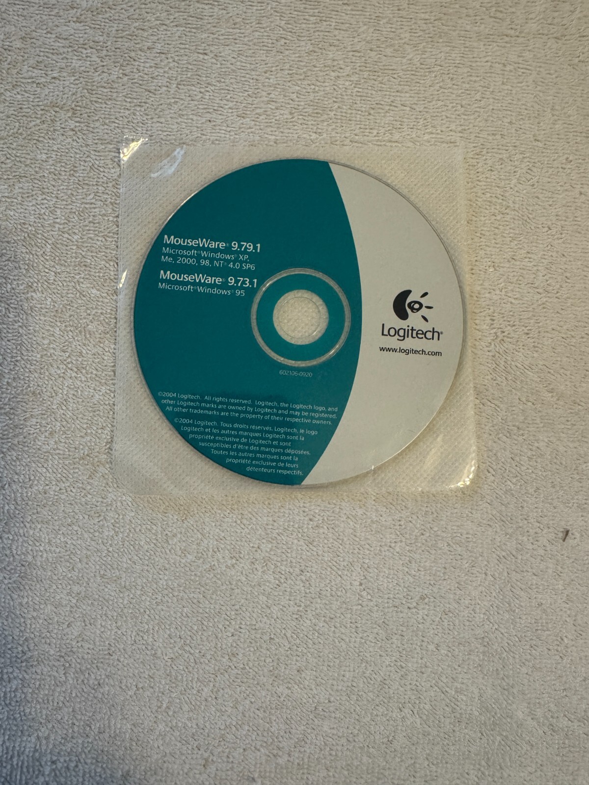 Logitech MouseWare 9.79.1 & 9.73.1 - CD ONLY