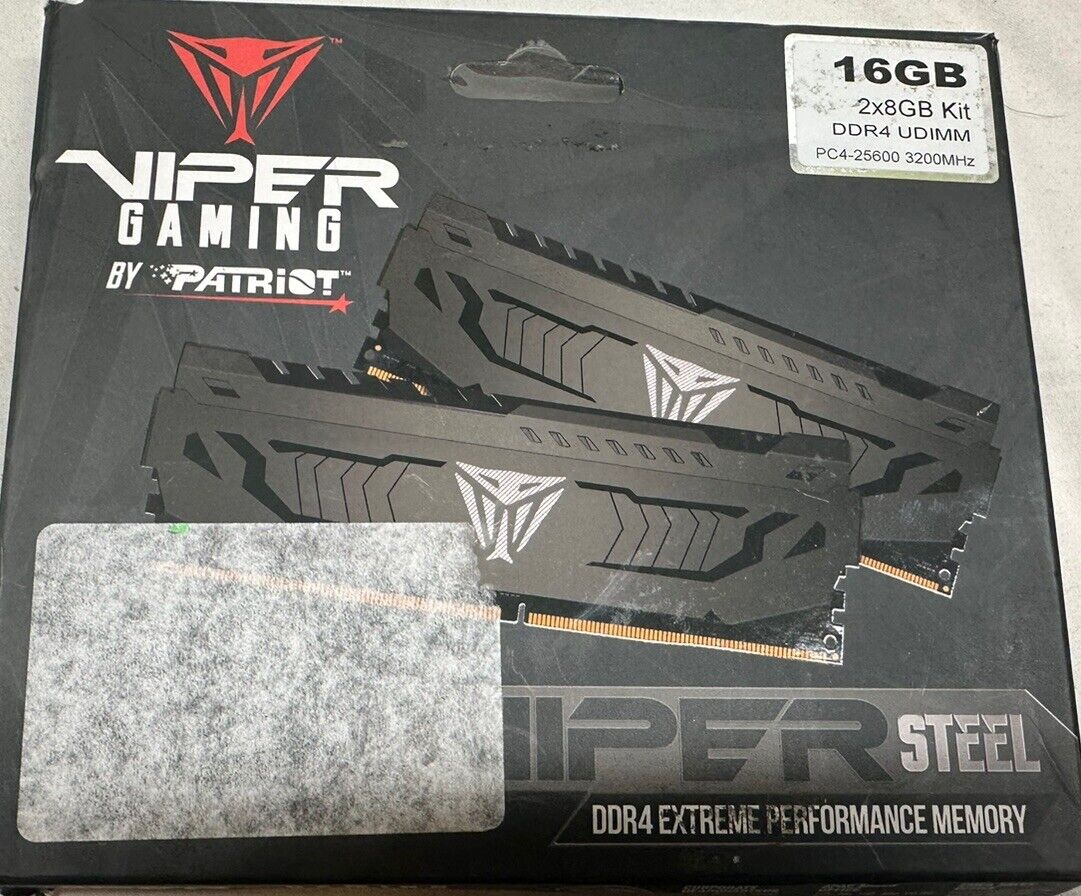 Patriot Viper Steel DDR4 8GB (2 x 4GB) 3200MHz Memory Kit (Open Box)