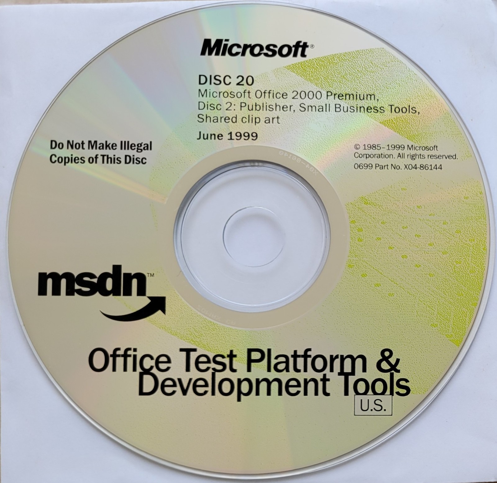 Vintage - Microsoft Office 2000 Premium: Publisher, Small Business Tools, 1999