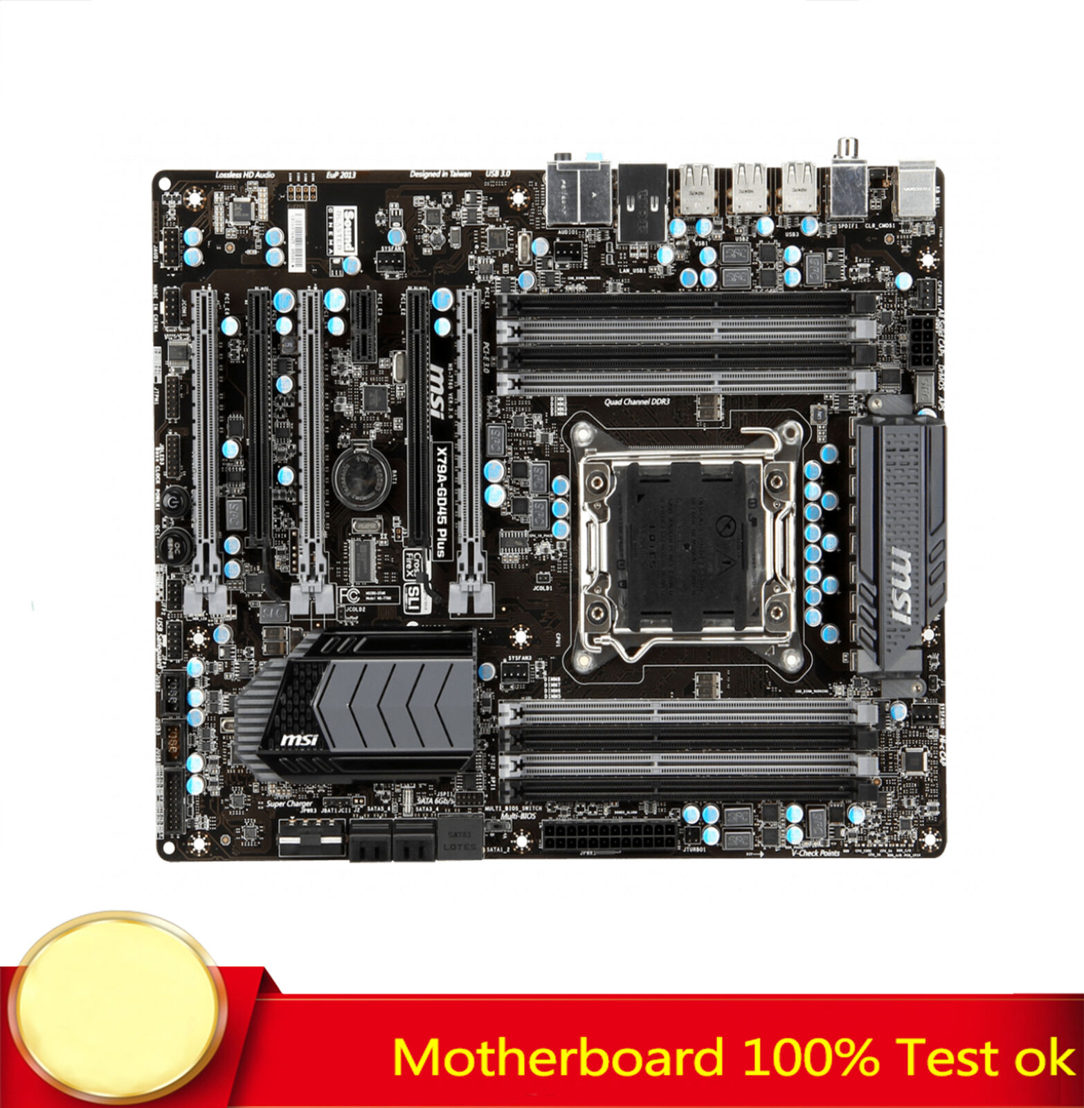 FOR MSI X79A-GD45 Plus Motherboard Supports I7 3960X ES DDR3 64GB 100% Test Work